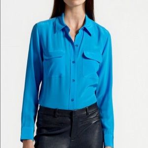 Equipment Slim Signature Silk Shirt XS